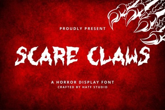 Scare Claws Font - Featured Image