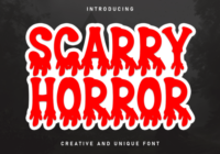 Scarry Horror Font - Featured Image