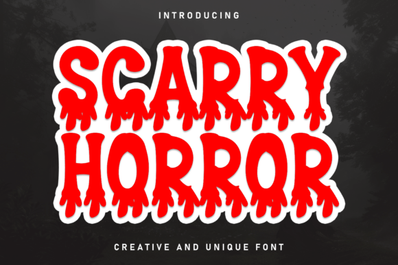 Scarry Horror Font - Featured Image