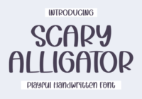 Scary Alligator Font - Featured Image