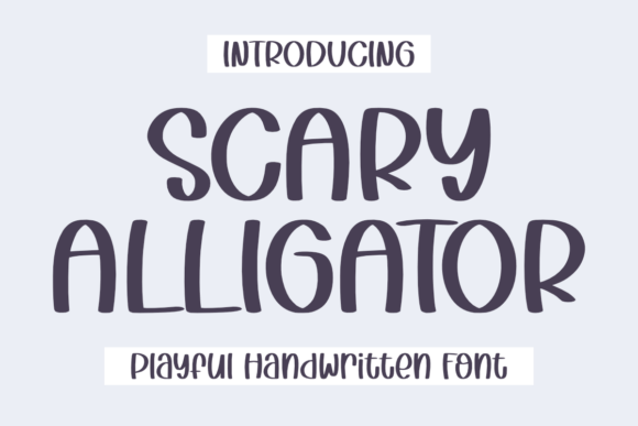 Scary Alligator Font - Featured Image