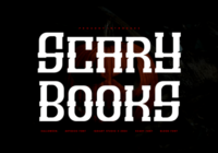 Scary Books Font - Featured Image