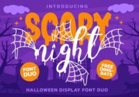 Scary Night Duo Font - Featured Image