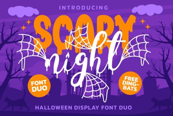 Scary Night Duo Font - Featured Image