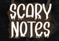 Scary Notes Font - Featured Image