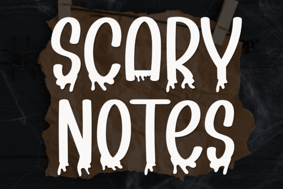 Scary Notes Font - Featured Image