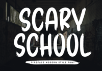 Scary School Font - Featured Image