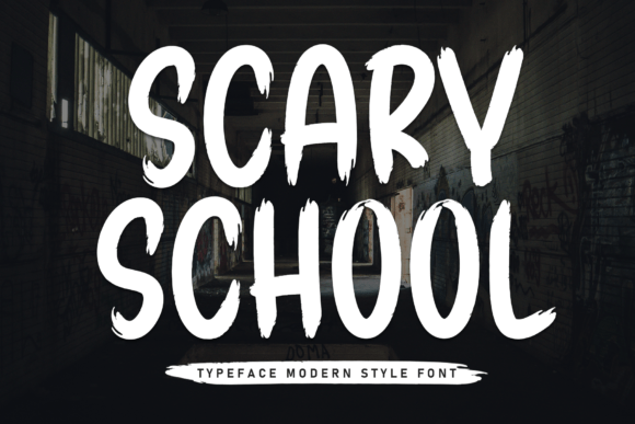 Scary School Font - Featured Image