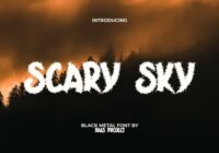Scary Sky Font - Featured Image