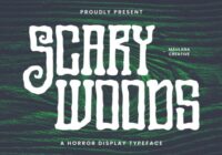 Scary Woods Font - Featured Image