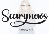Scarynews Font - Featured Image