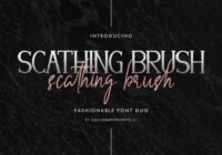 Scathing Brush Font - Featured Image