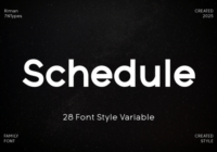 Schedule Font - Featured Image