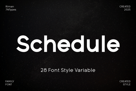 Schedule Font - Featured Image