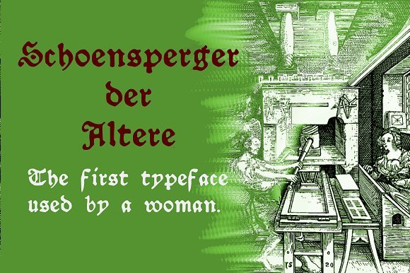 Schoensperger Der Altere Font - Featured Image