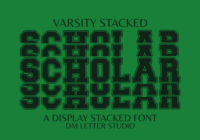 Scholar Varsity Stacked Font - Featured Image