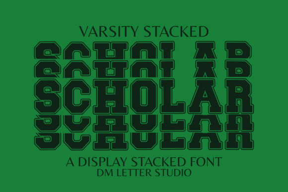 Scholar Varsity Stacked Font - Featured Image