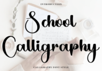 School Calligraphy Font - Featured Image