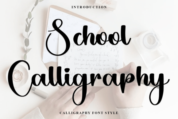 School Calligraphy Font - Featured Image