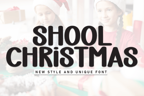 School Christmas Font - Featured Image