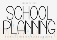 School Planning Font - Featured Image