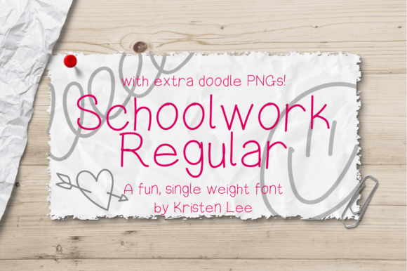 Schoolwork Font - Featured Image