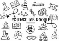Science Lab Doodle Font - Featured Image