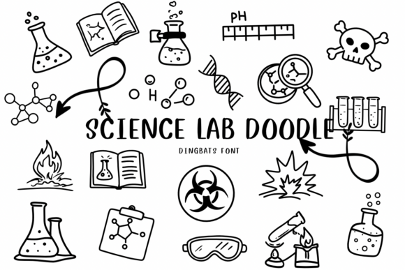 Science Lab Doodle Font - Featured Image