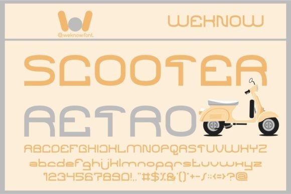 Scooter Retro Font - Featured Image