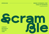 Scramble Font - Featured Image