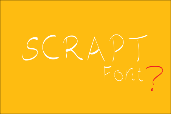 Scrapt Font - Featured Image