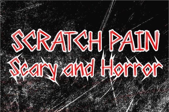 Scratch Pain Font - Featured Image