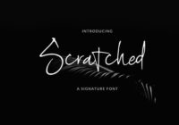Scratched Font - Featured Image