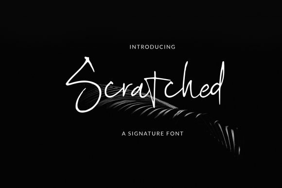 Scratched Font - Featured Image
