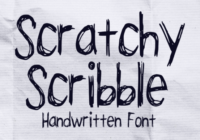 Scratchy Scribble Font - Featured Image