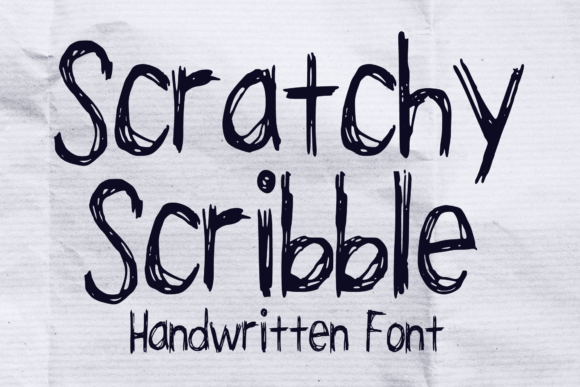 Scratchy Scribble Font - Featured Image