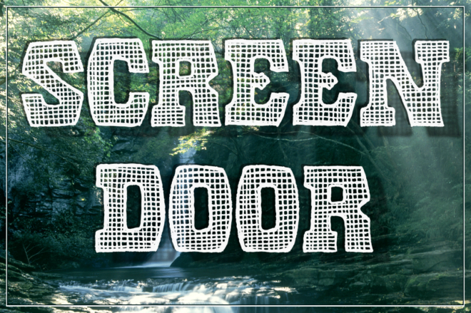 Screen Door Font - Featured Image