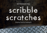Scribble Scratches Font - Featured Image