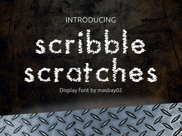 Scribble Scratches Font - Featured Image