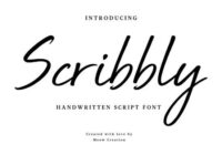 Scribbly Font - Featured Image