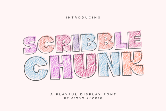 Scrible Chunk Font - Featured Image
