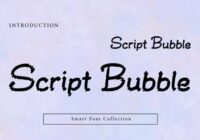 Script Bubble Font - Featured Image