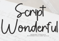 Script Wonderful Font - Featured Image