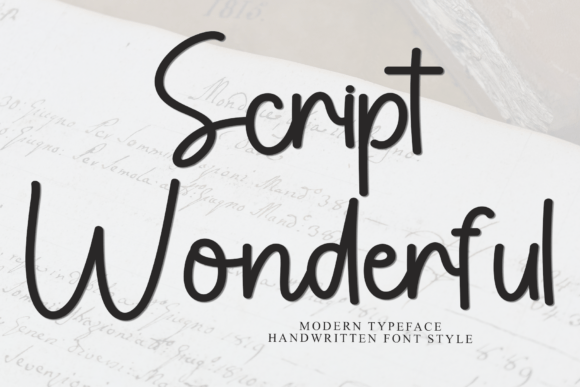 Script Wonderful Font - Featured Image