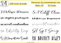 Script and Handwritten Bundle 7 Font - Featured Image