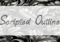 Scripted Outline Font - Featured Image