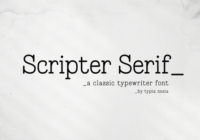 Scripter Font - Featured Image