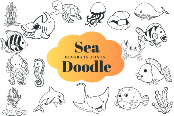 Sea Doodle Font - Featured Image