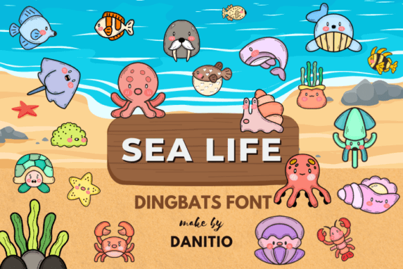 Sea Life Font - Featured Image