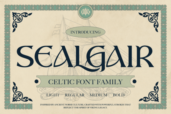 Sealgair Font - Featured Image